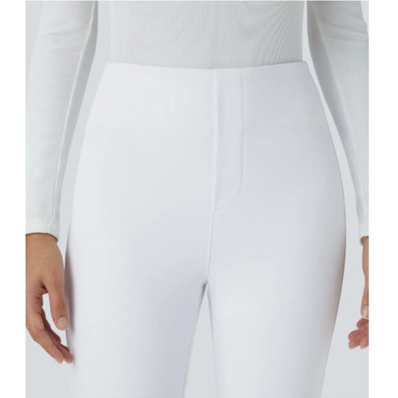 New HALARA 7/8 Flex™ High Waisted Back Side Pocket Tapered Work Pants Size M - Picture 7 of 8